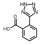 结构式 CAS# 13947-58-5, 2-(2H-四唑-5-基)苯甲酸