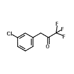 结构式 CAS# 139521-25-8, 3-(3-氯苯基)-1,1,1-三氟丙酮