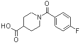 结构式 CAS# 139679-45-1, 1-(4-氟苯甲酰)-4-哌啶羧酸