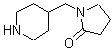 结构式 CAS# 139726-90-2, 1-(4-哌啶基甲基)-2-吡咯烷酮