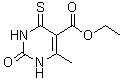 structure of CAS# 13996-05-9, Ethyl 6-Methyl-2-Oxo-4-Thioxo-1,2,3,4-Tetrahydro-5-Pyrimidinecarboxylate;ethyl 4-m<wbr>ethyl-2-o<wbr>xo-6-thio<wbr>xo-1,3-di<wbr>hydropyri<wbr>midine-5-<wbr>carboxyla<wbr>te;MFCD06411556;ZINC04262662