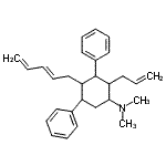 CAS#: 14028-83-2， 2-Allyl-N,N-Dimethyl-4-[(2E)-2,4-Pentadien-1-Yl]-3,5-Diphenylcyclohexanamine