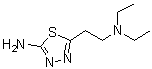structure of CAS# 14068-40-7, 5-[2-(Diethylamino)Ethyl]-1,3,4-Thiadiazol-2-Amine;5-(2-(diethylamino)ethyl)-1,3,4-thiadiazol-2-amine;5-(2-Diethylamino-ethyl)-[1,3,4]thiadiazol-2-ylamine;5-[2-(diethylamino)ethyl]-1,3,4-thiadiazol-2-amine