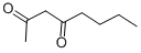 structure of CAS# 14090-87-0, 2,4-Octanedione;2,4-Octanedione