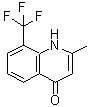structure of CAS# 140908-88-9, 2-Methyl-8-(Trifluoromethyl)-4(1H)-Quinolinone;2-Methyl-8-(trifluormethyl)chinolin-4(1H)-on;2-methyl-8-(trifluoromethyl)-1,4-dihydroquinolin-4-one;2-methyl-8-(trifluoromethyl)-1H-quinolin-4-one