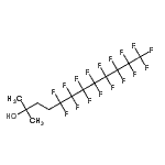 structure of CAS# 141183-94-0, 5,5,6,6,7,7,8,8,9,9,10,10,11,11,12,12,12-Heptadecafluoro-2-Methyl-2-Dodecanol;4-(Perfluorooctyl)-2-methyl-2-butanol;4-(Perfluorooctyl)-2-methyl-2-butanol 98%;4-(Perfluorooctyl)-2-methylbutan-2-ol