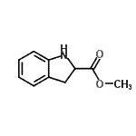 structure of CAS# 141410-06-2, Methyl 2-Indolinecarboxylate;(S)-(+)-Methyl indoline-2-carboxylate;2,3-Dihydro-1H-indole-2-carboxylic;2,3-Dihydro-1H-indole-2-carboxylic; acid methyl ester