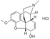 CAS#: 1422-07-7， Codeine Hydrochloride
