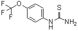 structure of CAS# 142229-74-1, 1-[4-(Trifluoromethoxy)Phenyl]Thiourea;[4-(trifluoromethoxy)phenyl]thiourea;1-(4-(Trifluoromethoxy)phenyl)-2-thiourea;1-(Carbam<wbr>othioylam<wbr>ino)-4-(t<wbr>rifluorom<wbr>ethoxy)be<wbr>nzene, 1-<wbr>Thioureid<wbr>o-4-(trif<wbr>luorometh<wbr>oxy)benze<wbr>ne