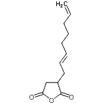 结构式 CAS# 142826-45-7, 3-[(2E)-2,7-辛二烯-1-基]二氢-2,5-呋喃二酮