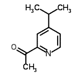 结构式 CAS# 142896-09-1, 1-(4-异丙基-2-吡啶基)乙酮