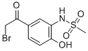 structure of CAS# 14347-24-1, N-[5-(2-Bromoacetyl)-2-Hydroxyphenyl]-Methanesulfonamide;N-[5-(2-BROMO-ACETYL)-2-HYDROXY-PHENYL]-METHANESULFONAMIDE;N-[5-(2-Bromo-Acetyl)-2-Hydroxy-Phenyl]-