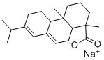 structure of CAS# 14351-66-7, Abietic Acid Sodium Salt;Sodium (1R,4Ar,4Br,10Ar)-7-Isopropyl-1,4A-Dimethyl-2,3,4,4B,5,6,10,10A-Octahydrophenanthrene-1-Carboxylate;Sodium Abietate, Technical;1-Phenanthrenecarboxylic Acid, 1,2,3,4,4A,4B,5,6,10,10A-Decahydro-1,4A-Dimethyl-7-(1-Methylethyl)-, Sodium Salt, (1R,4Ar,4Br,10Ar)-