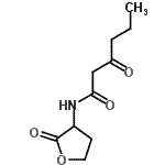 结构式 CAS# 143537-62-6, 3-氧代-N-(2-氧代四氢-3-呋喃基)己酰胺