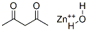 structure of CAS# 14363-15-6, (T-4)-Bis(2,4-Pentanedionato)-Zinc Hydrate (1:1);ZINC 2,4-PENTANEDIONATE, HYDRATE TRIMERIC COMPOUND;BIS(2,4-PENTANEDIONATO)ZINC HYDRATE;ZINC(+2)ACETYLACETONATE MONOHYDRATE