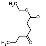 结构式 CAS# 14369-94-9, 乙基4-氧代庚酸酯