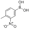 结构式 CAS# 143697-03-4, B-(4-甲基-2-硝基苯基)-硼酸