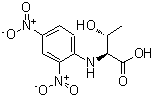 结构式 CAS# 14401-07-1, N-(2,4-二硝基苯基)苏氨酸