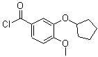 结构式 CAS# 144036-19-1, 3-(环戊基氧基)-4-甲氧基苯甲酰氯