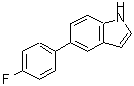 structure of CAS# 144104-44-9, 5-(4-Fluorophenyl)-1H-Indole