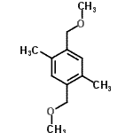 结构式 CAS# 1444-74-2, 1,4-二(甲氧基甲基)-2,5-二甲基苯