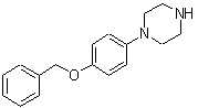 结构式 CAS# 144881-52-7, 1-[4-(苄氧基)苯基]哌嗪