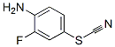 structure of CAS# 14512-85-7, 4-Amino-3-Fluorophenyl Thiocyanate