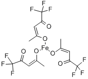 结构式 CAS# 14526-22-8, 三(1,1,1-三氟-2,4-戊烷二酮)-铁