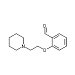 结构式 CAS# 14573-94-5, 2-[2-(1-哌啶基)乙氧基]苯甲醛