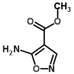 结构式 CAS# 145798-74-9, 甲基5-氨基-1,2-恶唑-4-羧酸酯