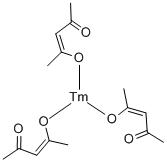 结构式 CAS# 14589-44-7, (OC-6-11)-三(2,4-戊烷二酮)-铥