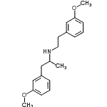 结构式 CAS# 1477-07-2, 1-(3-甲氧基苯基)-N-[2-(3-甲氧基苯基)乙基]-2-丙胺
