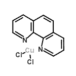 structure of CAS# 14783-09-6, 1,10-Phenanthroline - Dichlorocopper (1:1);DICHLORO COPPER &;Dichloro(1,10-phenanthroline)copper(II);362204_ALDRICH