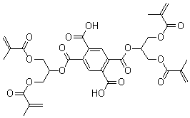 structure of CAS# 148019-46-9, 1,2,4,5-Benzenetetracarboxylic Acid 1,4-Bis[2-[(2-Methyl-1-Oxo-2-Propen-1-Yl)Oxy]-1-[[(2-Methyl-1-Oxo-2-Propen-1-Yl)Oxy]Methyl]Ethyl]Ester