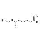 structure of CAS# 148252-43-1, Ethyl 6-Bromo-6-Heptenoate;Ethyl 6-bromo-6-heptenoate;Ethyl 6-bromohept-6-enoate;Ethyl 6-bromohept-6-enoate 97%