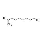 结构式 CAS# 148252-45-3, 2-溴-9-氯-1-壬烯