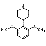 structure of CAS# 148583-59-9, 1-(2,6-Dimethoxyphenyl)Piperazine