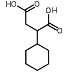 structure of CAS# 1489-63-0, 2-Cyclohexylsuccinic Acid;2-cyclohexyl-succinic acid;2-Cyclohexylsuccinic acid;2-Cyclohexylsuccinic acid #