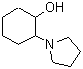 structure of CAS# 14909-81-0, 2-(1-Pyrrolidinyl)Cyclohexanol;2-(pyrrolidin-1-yl)cyclohexan-1-ol;2-pyrrolidin-1-ylcyclohexanol;MFCD19103253