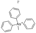 structure of CAS# 1499-33-8, Methyltriphenylarsonium Iodide;Methyl-Triphenyl-Arsonium Iodide;Methyl-Triphenylarsonium Iodide;Methyl-Triphenyl-Arsanium Iodide
