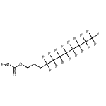 structure of CAS# 150225-00-6, 4,4,5,5,6,6,7,7,8,8,9,9,10,10,11,11,11-Heptadecafluoroundecyl Acetate;1H,1H,2H,2H,3H,3H-Perfluoroundecyl acetate;MFCD04038354