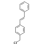 structure of CAS# 150253-59-1, 1-(Chloromethyl)-4-[(E)-2-Phenylvinyl]Benzene;4-CHLOROMETHYLSTILBENE;4-Chloromethylstilbene, predominantly trans;255491_ALDRICH