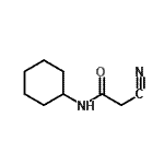 structure of CAS# 15029-38-6, 2-Cyano-N-Cyclohexylacetamide;2-cyano-N-cyclohexylacetamide;Maybridge1_001352;MFCD00228093