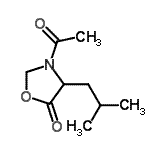 CAS#: 150577-30-3， 3-Acetyl-4-Isobutyl-1,3-Oxazolidin-5-One