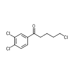 structure of CAS# 150780-71-5, 5-Chloro-1-(3,4-Dichlorophenyl)-1-Pentanone;5-Chloro-1-(3,4-dichlorophenyl)-1-oxopentane