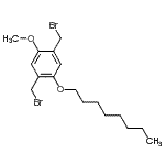 结构式 CAS# 151835-56-2, 1,4-二(溴甲基)-2-甲氧基-5-(辛基氧基)苯