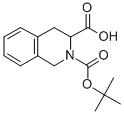结构式 CAS# 151838-62-9, N-(叔丁氧羰基)-1,2,3,4-四氢异喹啉-3-羧酸
