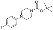 结构式 CAS# 151978-66-4, 4-(4-碘苯基)-1-哌嗪羧酸叔丁酯