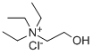 CAS#: 152-22-7， Triethyl-(2-Hydroxyethyl)Azanium Chloride