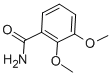 structure of CAS# 1521-39-7, 2,3-Dimethoxy-Benzamide;Nsc2353;O-Veratramide;St5410757